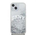 DKNY Liquid Glitter Arch Logo iPhone 15 hátlap tok, átlátszó (DKHCP15SLBNAET)