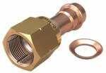  MaxiPro 3/4" belső menetes átmeneti idom, réz anyával és alátéttel (MPA5286G0060601)