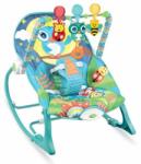 Pepita Vibrating-Musical Lounge Chair cu jucării - albastru-verde (68144) Sezlong balansoar bebelusi
