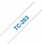 Brother P-Touch TC-203 albastru pe alb 12mm (TC203)