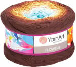 YARNART Flowers 296 Brown Blue Плетива прежда (<![CDATA[Flowers 296]]>)