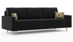  Atakora kanapéágy, normál szövet, hab töltőanyag, szín - fekete (GSAG5999114112226)