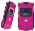 Motorola V3 elő+akkuf, Előlap, rózsaszín