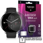 MYSCREEN Protector AntiCrash Shield Edge3D okosóra képernyővédő fólia - Ultra Clear, ÖNREGENERÁLÓ! - 2db, a teljes képernyőt védi - Xiaomi Amazfit Zepp E Circle