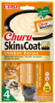 Churu SkinCoat, Recompense Cremoase pentru Pisici cu Pui, 4x14g