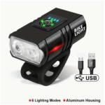  Első Type-C USB LED kerékpár lámpa (LED-Type-C-USB-bicikli-lampa)