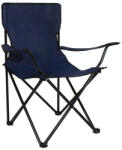 Gardlov Összecsukható kemping szék, sötétkék, 76 cm széles, csúszásmentes lábak