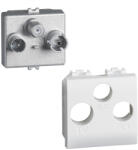 Legrand Priza TV-R-SAT demix 2M Living Light Bticino alb N4210M2DN (N4210M2DN)