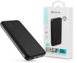 DEVIA hordozható külső akkumulátor / power bank - 10.000 mAh - Devia Smart Series 22.5W Full Compatible - USB + Type-C + microUSB + PD - fekete - rexdigital