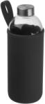 M-Collection Üveg ivópalack neoprén tokban, 1000 ml, Fekete