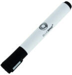  Táblamarker 3mm, mágneses, táblatörlővel multifunkciós Bluering® fekete (CORBR891846)
