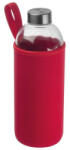 M-Collection Üveg ivópalack neoprén tokban, 1000 ml, Piros
