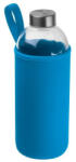 M-Collection Üveg ivópalack neoprén tokban, 1000 ml, Világos Kék