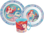 Disney Hercegnők Ariel étkészlet, micro műanyag szett (STF22256) - mesebirodalom