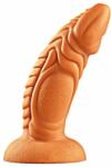 Mokko Toys Dildo Dino cu Ventuza, Silicon Lichid, Auriu, 20 cm Dildo