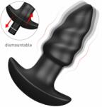 Guilty Toys Vibrator Anal Booty, 9 Moduri Vibratii, Silicon, USB, Negru, 10 cm
