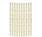 PartyDeco Парти завеса - Златни цветя, 100 x 210 см