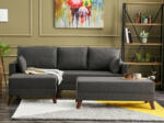 ASIR Set mobilier tapițat Bella Mini Corner Sofa Left - Anthracite Antracit (825BLC2579)