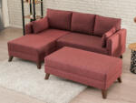 ASIR Set mobilier tapițat Bella Corner Sofa Left 2 - Claret Red Roșu (825BLC1518)