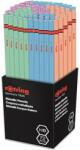rOtring Grafitceruza display, HB, hatszögletű, ROTRING METALLIC , vegyes színek (NRR2090067) - treewell