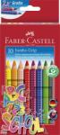 Faber-Castell Színes ceruza készlet, háromszögeltű, vastag, FABER-CASTELL Grip , 10 különböző szín (280922) - treewell