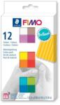 FIMO Gyurma, készlet, 12x25 g, égethető, FIMO Soft Brillant , 12 különböző szín (8023 C12-2)