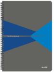 Leitz Spirálfüzet, A4, kockás, 90 lap, PP borító, LEITZ Office , szürke-kék (44950035) - treewell