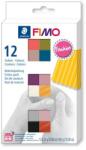 FIMO Gyurma, készlet, 12x25 g, égethető, FIMO Soft Fashion , 12 különböző szín (8023 C12-5)
