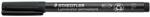 STAEDTLER Alkoholos marker, OHP, 0, 6 mm, STAEDTLER Lumocolor® 318 F , fekete (318-9)