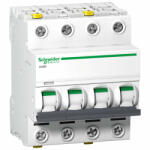 Schneider Electric Schneider kismegszakító 4P B 10A 6kA iC60N ACTI9 (A9F03410) (A9F03410)