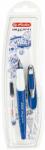 Herlitz Stilou Herlitz My. pen, penita M, blister, Albastru/alb (50046775)