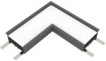 ELMARK 15W 4000K IP40 "L" csatlakozó fekete Elmark (ELM 99PFML40 BL)