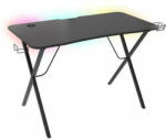 NATEC Holm 200 Gamer asztal RGB világítással, fekete