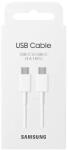 Samsung Оригинален USB-C към USB-C Кабел Samsung 1.8m 3A EP-DX310JWE, Бял (EP-DX310JWEGWW)