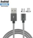4smarts USB Кабел Магнитен, 4Smarts Gravitycord micro-USB & Lightning, Сив (4S468539)