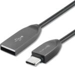 4smarts USB-C Кабел с Метална Оплетка, 4Smarts Ferrumcord 1m, Черен (4S468510)