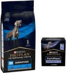 PRO PLAN PRO PLAN Veterinary Diets DRM Dermatosis száraztáp 12kg + PRO PLAN FortiFlora Probiotikus kiegészítő kutyáknak 30x1g