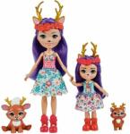 Mattel Enchantimals: Testvérbabák állatkákkal - Danessa és Danetta Deer (HCF80) - jatekotthon