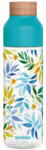 QUOKKA Ice, Műanyag palack Watercolor Leaves, 840ml, 06984