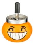 Angelo pörgős vihar hamutartó- emoji - fogsort mutató mosollyal (A-402554-1)