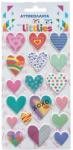 Luna The Littlies: Szívecske mintás 3D pufi matrica szett 10x22cm-es íven (000646967) - jatekshop