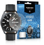 myscreen Samsung Galaxy Watch 3 (45 mm) rugalmas üveg képernyővédő fólia - MyScreen Protector Hybrid Glass - 2 db/csomag - átlátszó - multimediabolt