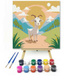 Számfestő Hegyi kecske a naplementében - gyerek számfestő készlet (szamkid310)