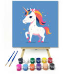 Unikornis póni - gyerek számfestő készlet