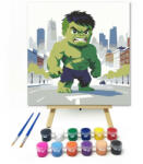  Városi zöld óriás - gyerek számfestő készlet