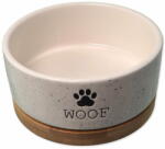  Dog Fantasy DOG FANTASY kerámia tál fehér WOOF alátéttel 13 x 5, 5 cm 400 ml