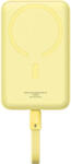 Baseus Baterie externa 10000mAh Powerbank Baseus Magnetic Mini MagSafe (yellow) (056109)