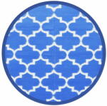  Vidaxl kék polipropilén kültéri szőnyeg Ø120 cm 368538