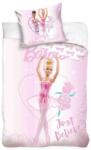 Sonne Set lenjerie de pat pentru copii Sonne - Barbie Ballerina, 2 piese (BARB235023-1) Lenjerii de pat bebelusi‎, patura bebelusi