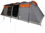 vidaXL 10 személyes szürke/narancssárga vízálló alagút családi sátor 94621